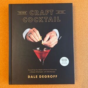 The New Craft of the Cocktail by Dale DeGroff - Black & Gold Cover